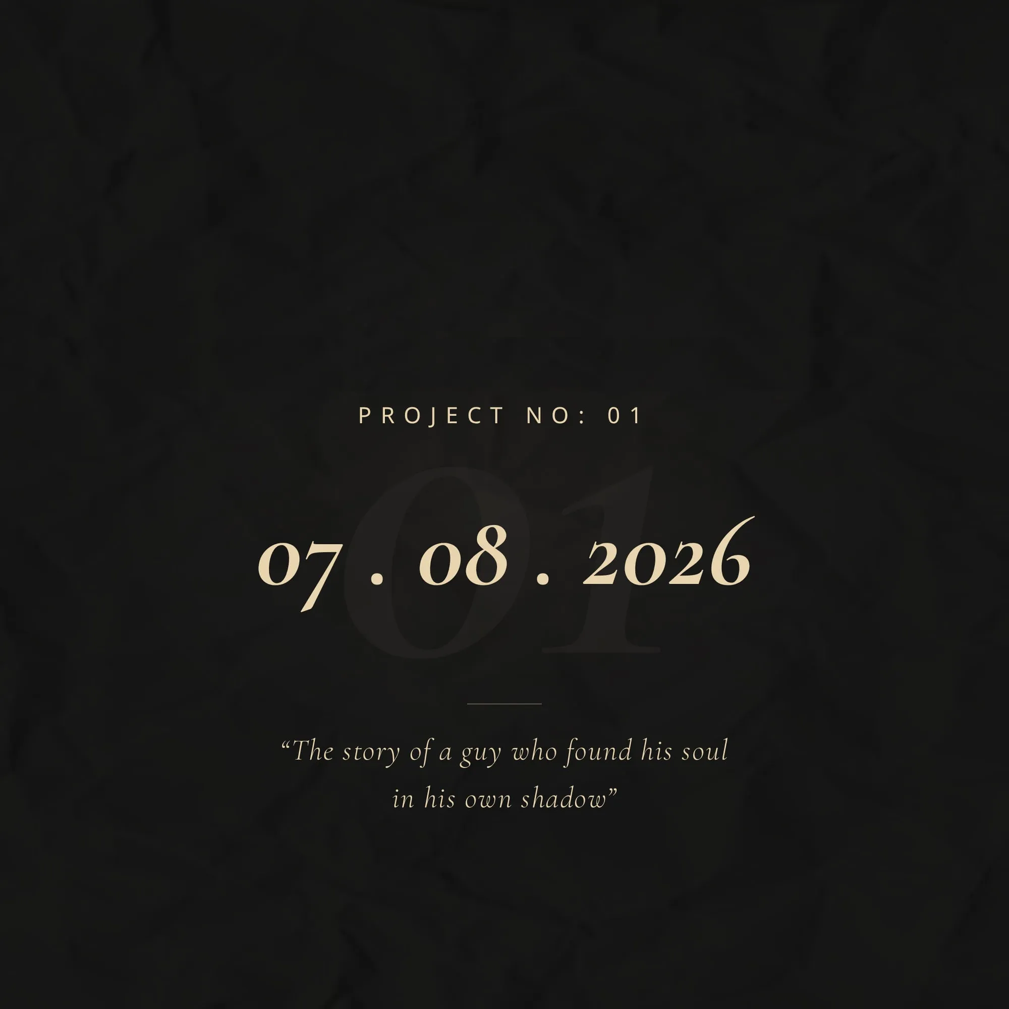 Project No. 01 gets its release date